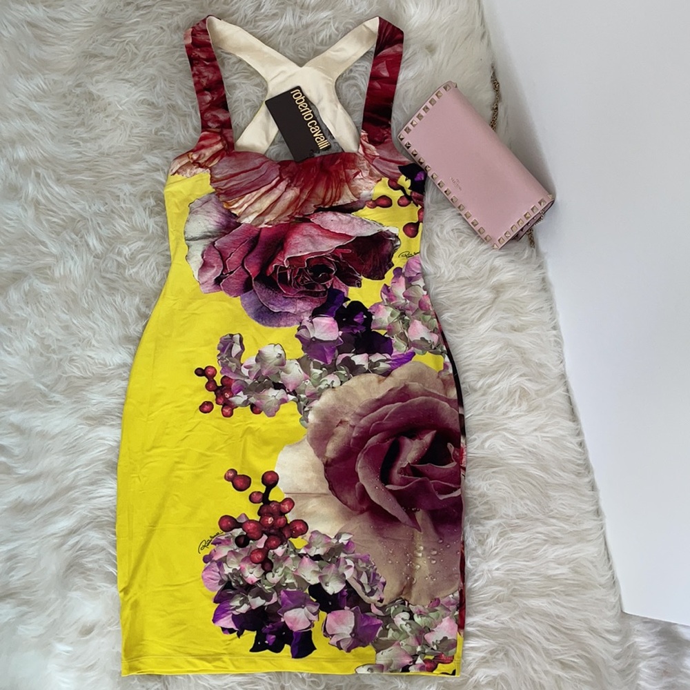 Roberto Cavalli Dress with built-in bra size 44 It